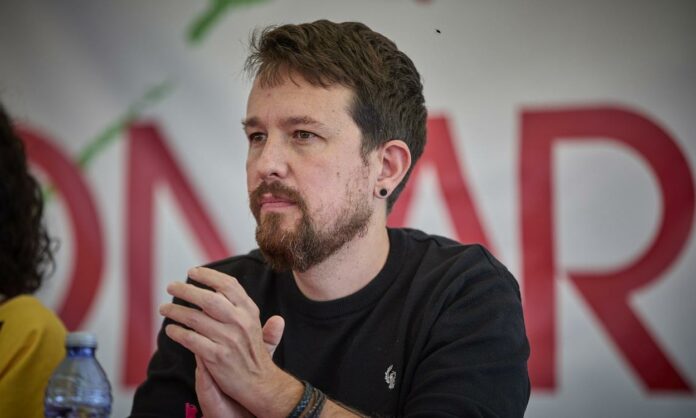 Pablo Iglesias, con la imagen que acostumbra últimamente.