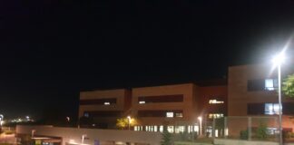 Susto en «La Merced», el antiguo Hospital Provincial, con desalojo incluido Exterior de "La Merced", en Guadalajara.