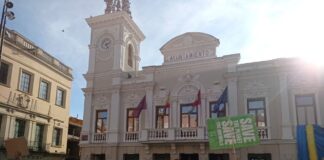 Manifestación antitaurina en Guadalajara el 4 de septiembre de 2021. (Foto: IU)