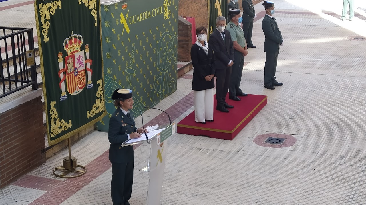 La teniente coronel Moreno, durante su discurso. (Foto: La Crónic@)