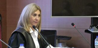 Rocío Rojo, fiscal jefe de Guadalajara, durante la vista de un juicio.