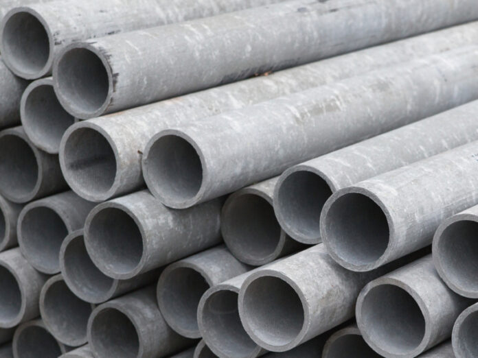 Tuberías de fibrocemento.