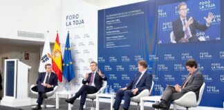 Page en el Foro La toja el 30 de septiembre de 2021.