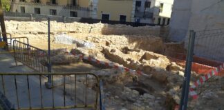 Estado de los trabajos arqueológicos en Santo Domingo a finales de septiembre de 2021. (Foto: La Crónic@)