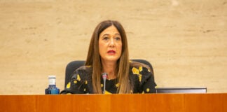 Pilar Callado, durante su comparecencia en las Cortes de Castilla-La Mancha el 9 de noviembre de 2021.