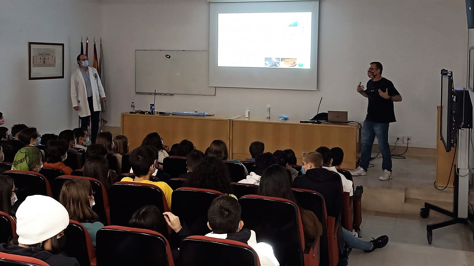 Los protagonistas de esta experiencia, en plena sesión.