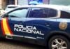 Persecución por Guadalajara de un coche robado… en el que iban dos delincuentes habituales, que han sido detenidos Coche patrulla de la Policía Nacional en Guadalajara.