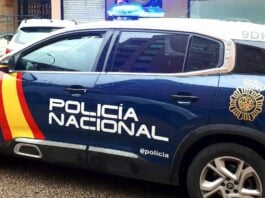 Coche patrulla de la Policía Nacional en Guadalajara.