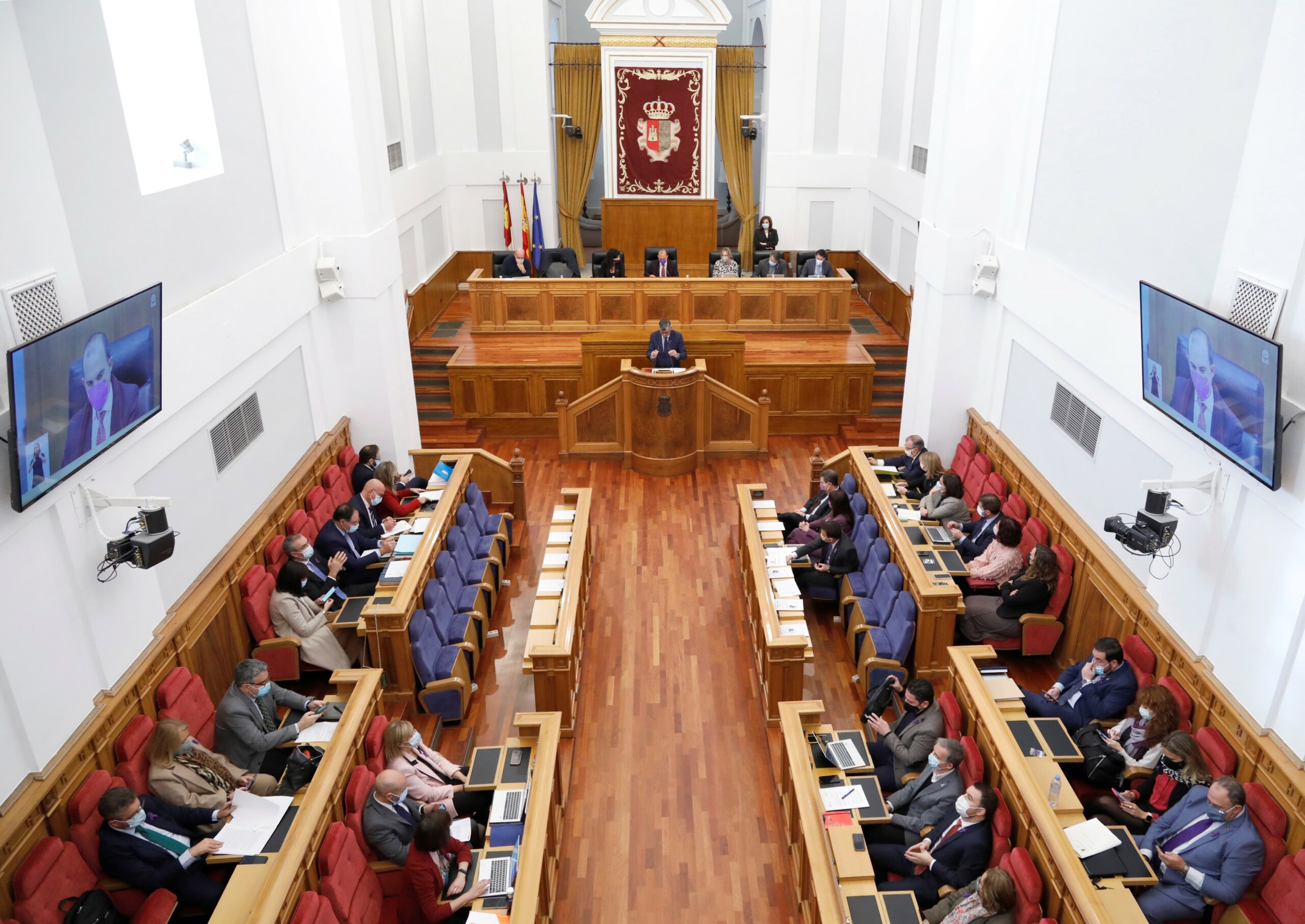 Cortes de Castilla-La Mancha el 25 de noviembre de 2021.