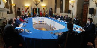 Reunión de los presidente autonómicos en Santiago de Compostela.