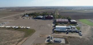 Vista general del aeródromo de Ocaña, en la provincia de Toledo.