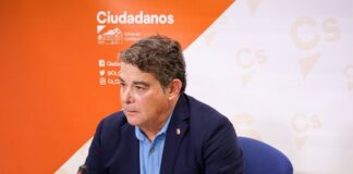 Javier Sevilla, durante la rueda de prensa, en Toledo.