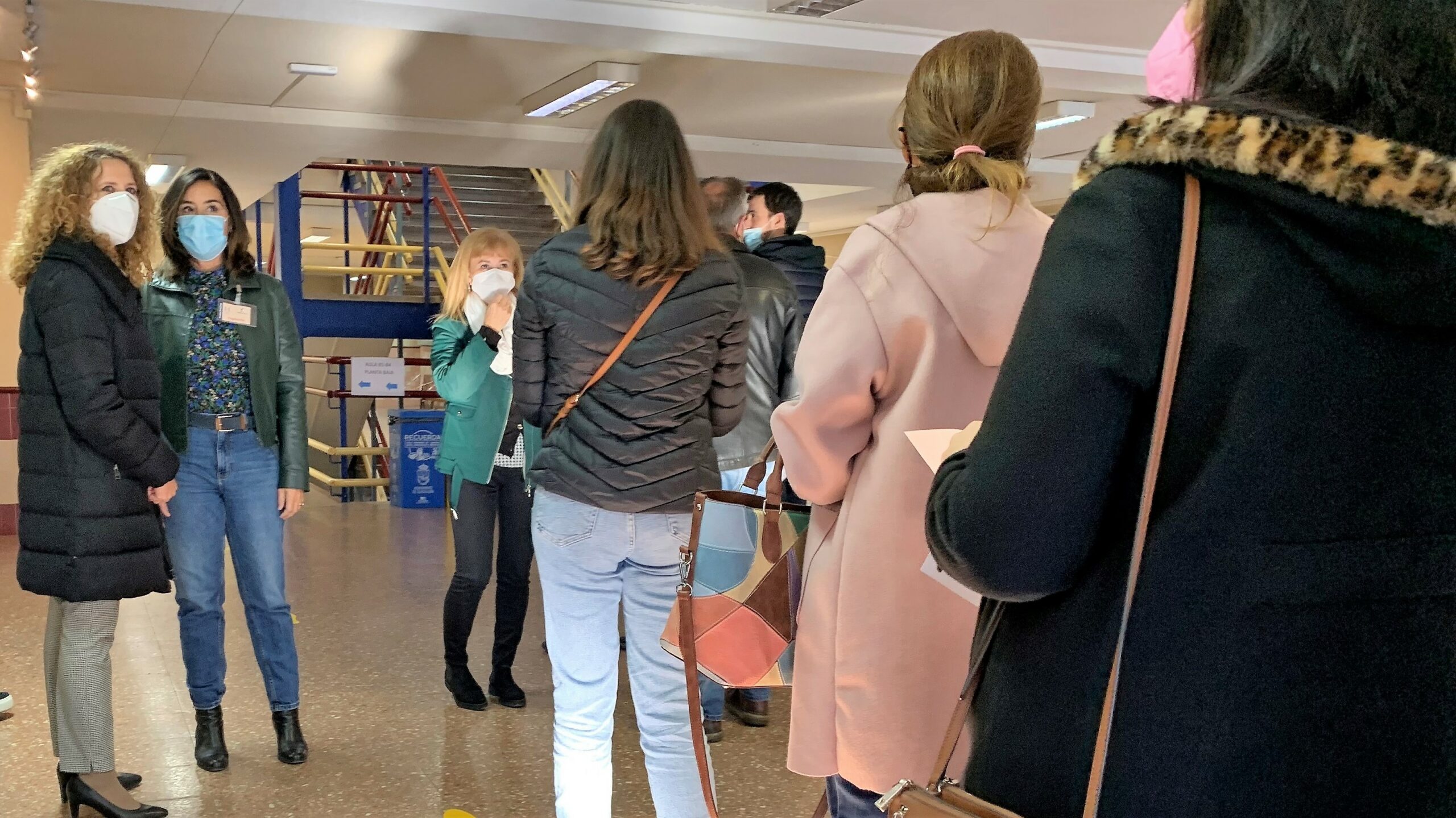 Interior del "Brianda de Mendoza" en la primera jornada de las oposiciones, el 13 de noviembre de 2021.