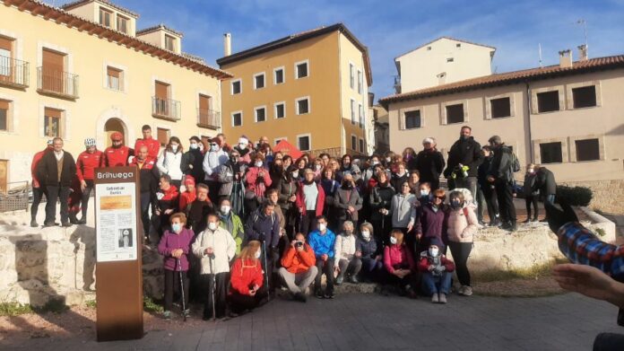 Participantes en la Ruta del Zumaque, el 7 de noviembre de 2021 en Brihuega.