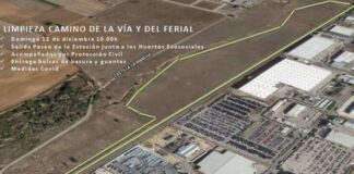 Acción contra la basureza en Azuqueca en diciembre de 2021.