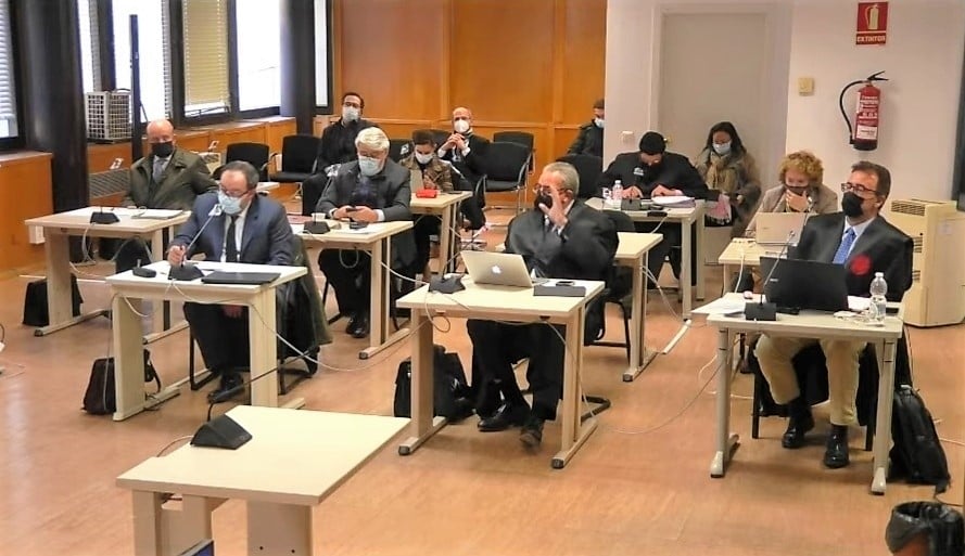 Sesión del juicio por el incendio de Chiloeches del 14 de diciembre de 2021.