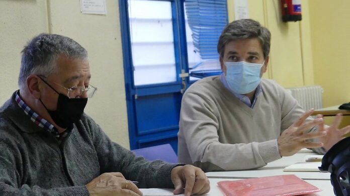 Rafael Pérez Borda, durante la reunión que se cita en esta información.
