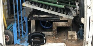 Parte del material que iban a robar en Sigüenza ya estaba cargado en una furgoneta.