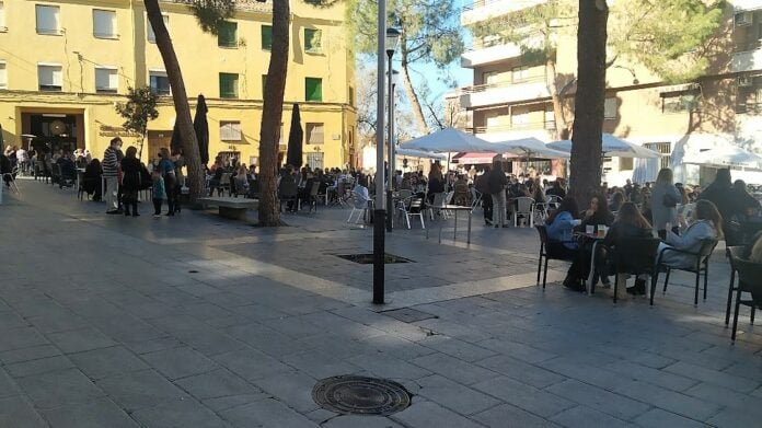 Plaza de San Esteban pasadas las tres de la tarde del 31 de diciembre de 2021. (Foto: La Crónic@)