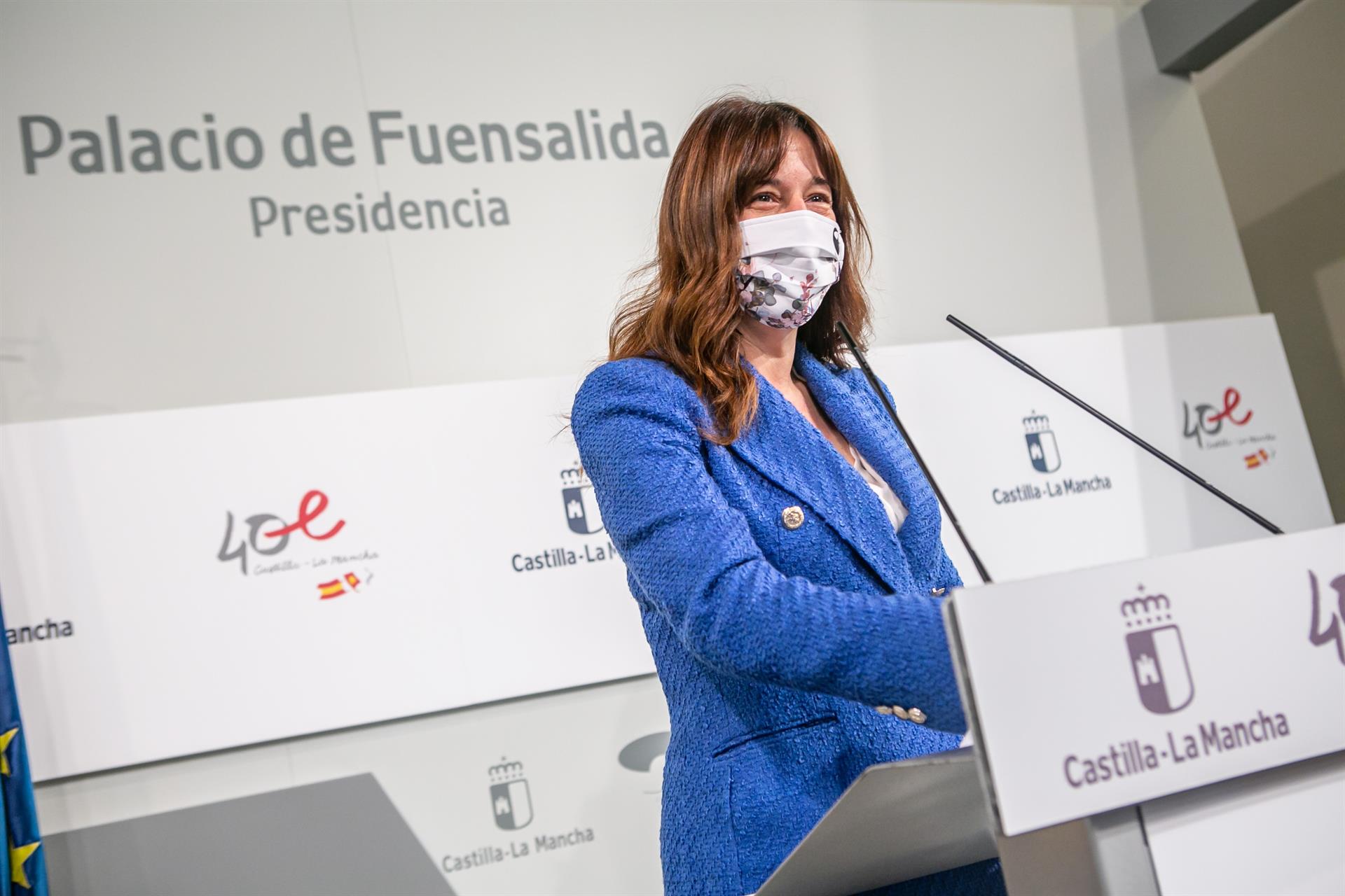 Blanca Fernández, en rueda de prensa.
