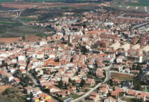 Vista aérea de Cabanillas del Campo, en la que queda fuera del encuadre alguna de sus mayores urbanizaciones.