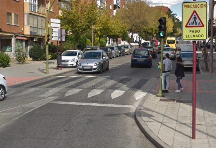 Calle Zaragoza, en el tramo afectado.