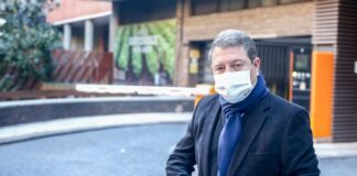 García-Page, a su llegada al Comité Federal del PSOE el 7 de enero de 2021, en Madrid. (Foto: EP)