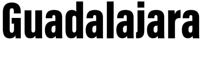 Tipografía empleada actualmente por el Ayuntamiento de Guadalajara para su imagen corporativa.