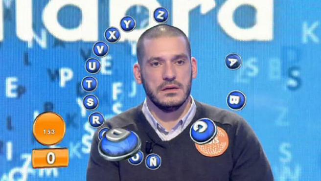 Luis J. Esteban Lezáun, nuevo jefe del GEO, en su paso por 'Pasapalabra'. en 2015.