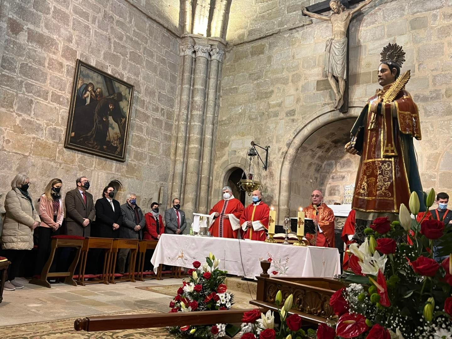 Celebración de la misa de San Vicente el 22 de enero de 2022.