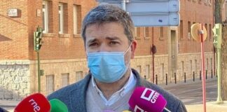 Pérez Borda, ante los periodistas el 18 de enero de 2021.