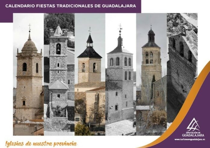 Portada del calendario de fiestas tradicionales de la provincia de Guadalajara 2022.