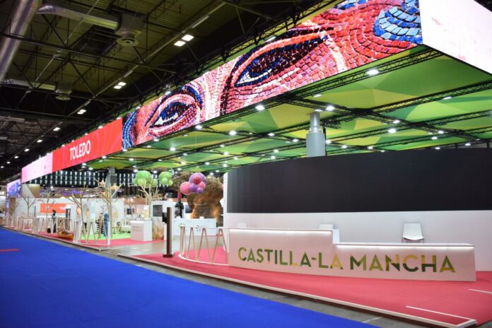 Stand de Castilla-La Mancha en Fitur 2022.