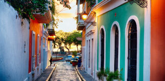 Una calle del Viejo San Juan, en Puerto Rico.