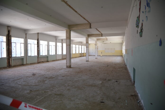 campus-de-guadalajara-el-28-de-febrero-de-2022-11 Estado del interior de uno de los edificios en las obras del nuevo campus de Guadalajara el 28 de febrero de 2022.