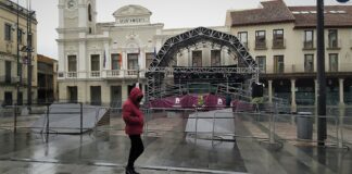 Plaza Mayor de Guadalajara en la mañana del Sábado de Carnaval de 2022. (Foto: La Crónic@)