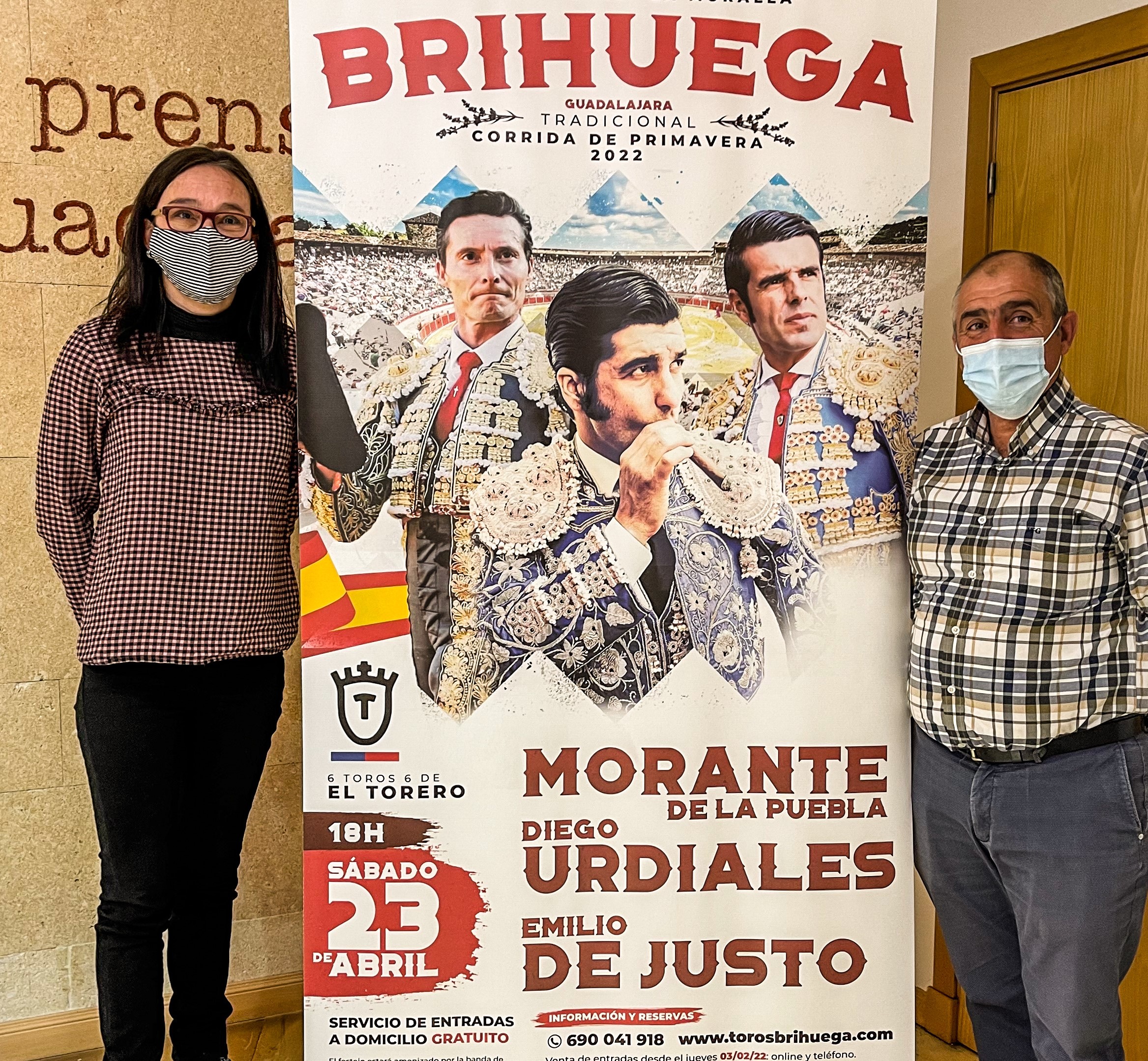 El cartel de la Corrida de Primavera de 2022 en Brihuega se ha presentado en el Centro de Prensa de Guadalajara.