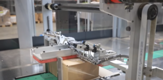 Un envío preparado de forma automática por el robot que ya funciona en las instalaciones francesas de GXO.