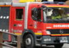 Camión de bomberos de la dotación de Guadalajara en marzo de 2022. (Foto: La Crónic@)