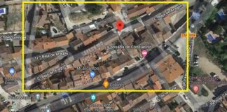 La calle Baja de Aragón desemboca en la Plaza Mayor de Chiloeches. (Foto: Google Maps)