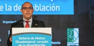 Pablo Bellido, en la jornada de Molina de Aragón contra la despoblación.