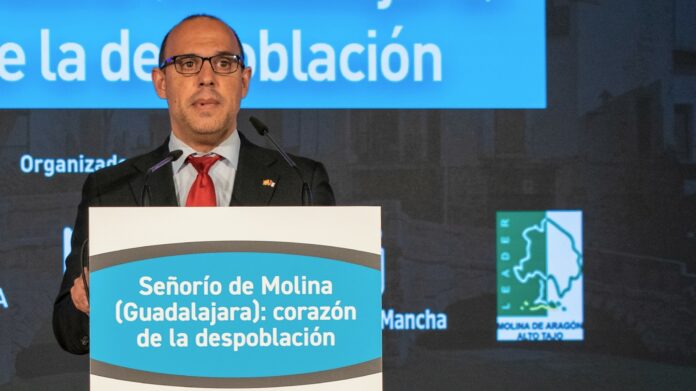 Pablo Bellido, en la jornada de Molina de Aragón contra la despoblación.