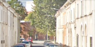 Viviendas en la calle Brihuega, de Guadalajara, junto al paseo de Fernández Iparraguirre. (Foto: Google Maps)