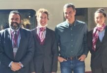 Bellido se alegra de que fracase el proyecto de un alcalde del PSOE Pedro Sánchez y José Luis Blanco el 28 de mayo de 2022, a pie de AVE.