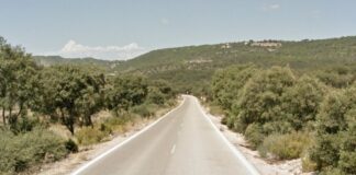 Se despeña con su coche y muere en Almonacid de Zorita, de madrugada Un tramo de la CM-200, la carretera próxima a Almonacid de Zorita donde se ha producido el fatal accidente. (Foto: Google Maps)