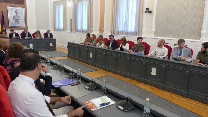 Salón de plenos del Ayuntamiento de Guadalajara el 24 de junio de 2022. (Foto: La Crónic@)