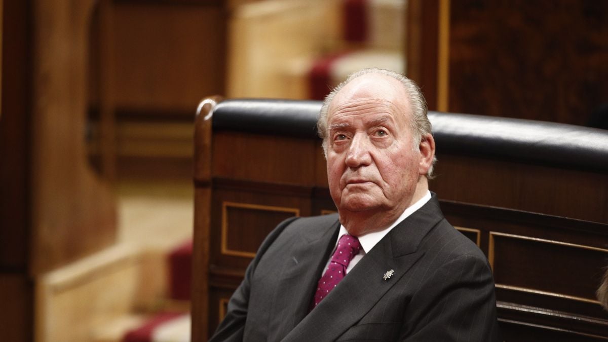 El rey emérito don Juan Carlos I en el acto conmemorativo del 40º aniversario de la Constitución de 1978. (Foto: EP)