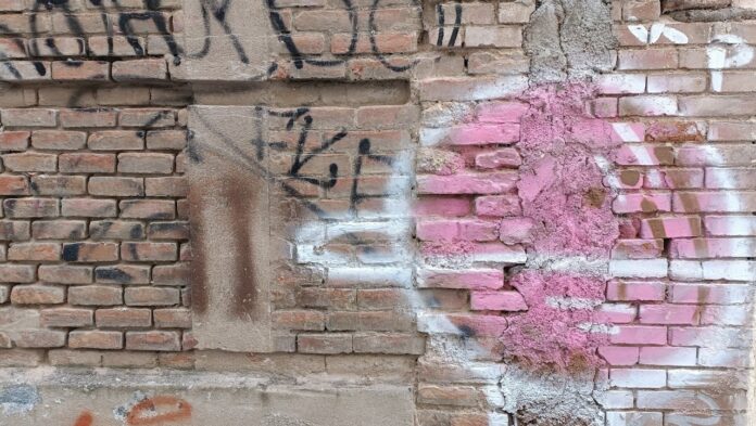 Muro en el centro de Guadalajara en junio de 2022. (Foto: La Crónic@)