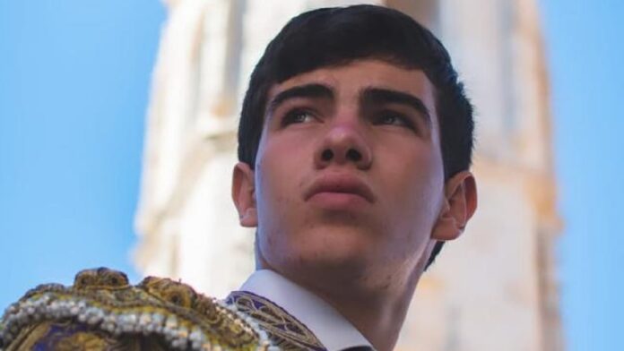 Cid de María, en un a imagen de sus aún recientes inicios como novillero con caballos.