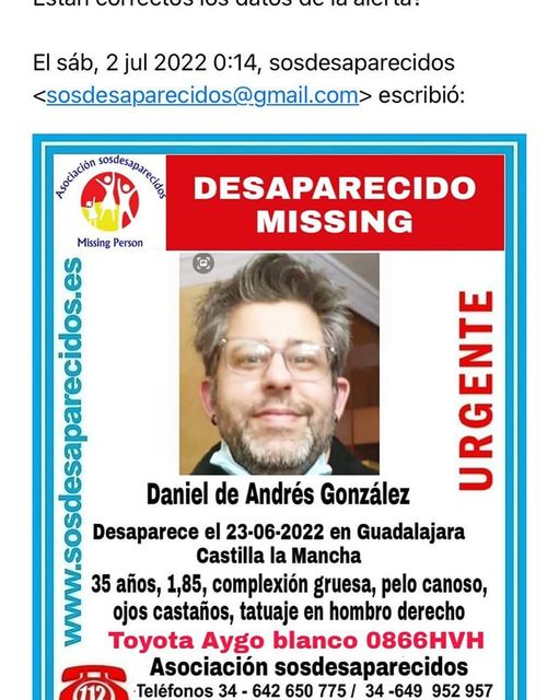 Tuit de búsqueda de Daniel de Andrés González.